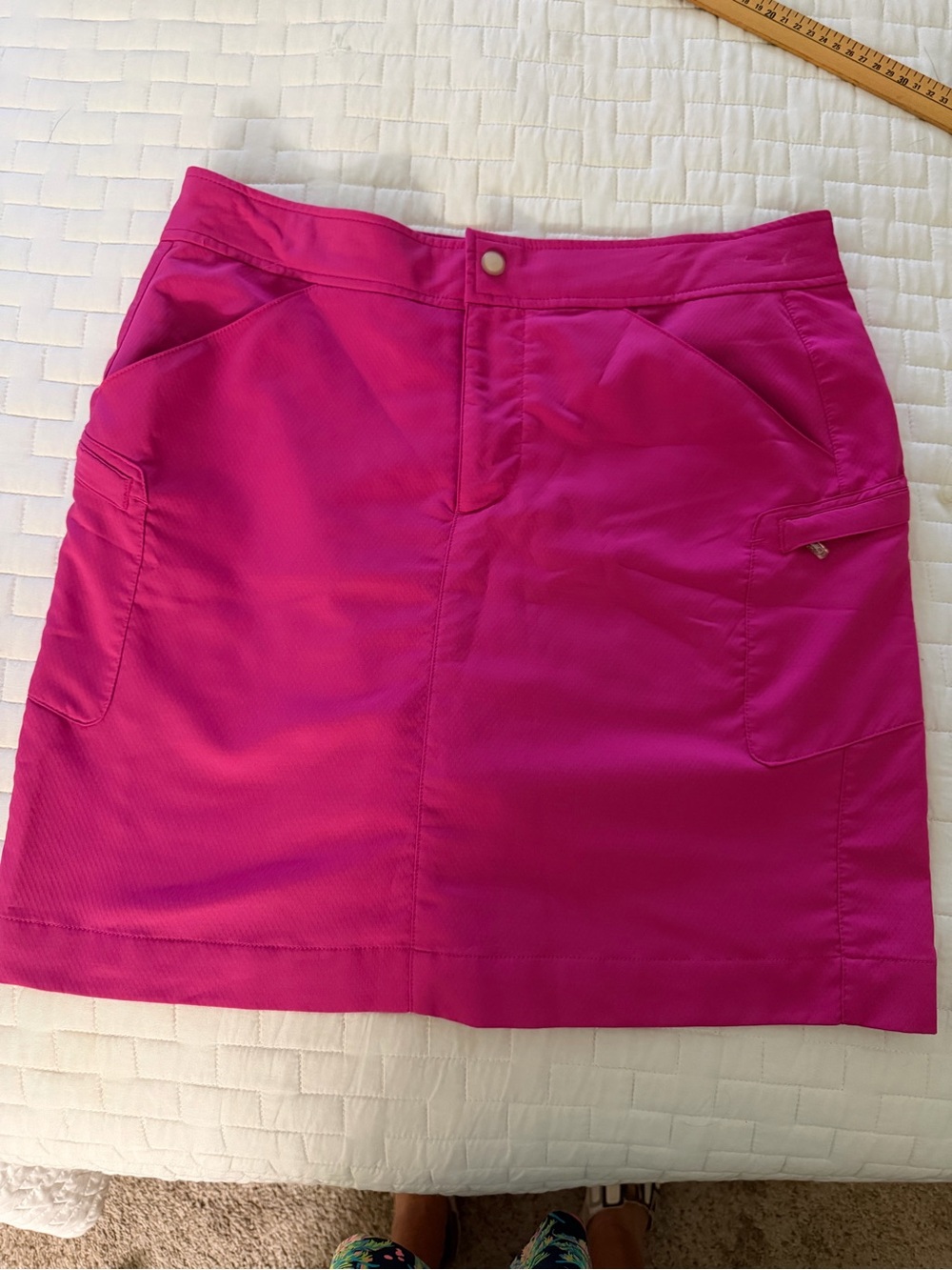 Antigua Hot Pink Mini Skort with Utility Pockets